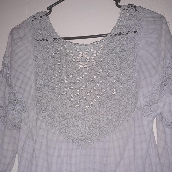 Mono Reno crochet dress size S lilac purple feminine lightweight boho - Picture 10 of 16